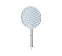 3 en 1 Smart Bug Zapper Mouche Électrique Moustique K-iller Pliable Rechargeable B-UG K-iller Raquette Convient pour Voyager Et À La Maison À L’intérieur avec Piège À Lumière, White