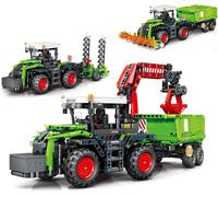3 En 1 Technic Tracteur Moissonneuse, 1481 Pièces Technik Tracteur, Jouets De Construction Tracteur Pour Enfants Dès 12 Ans, Véhicule Agricole Cadeau Pour Garçons Et Filles