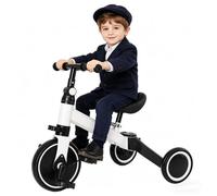 3 en 1 Tricycle à Pédales pour Tout-Petit VIVOLILV,Tricycle d'Apprentissage Enfant Réglable Hauteur,Vélo 3 Roues Bébé 1-3Ans