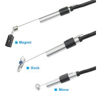 3-en-1 USB2.0 Micro USB Type-C Endoscope d'inspection Borescope Camera 5.5mm Built-in 6 Adjustable LED Lights with 20M Cable IP67 Waterproof for Android MacBook Windows PC
