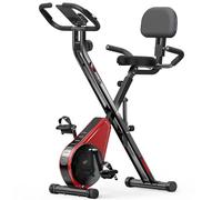 3 en 1 Velo d Appartement, Vannect Vélo d’Appartement Pliable avec LCD et Mesure du Pouls Manuel, 16 Niveaux de Résistance, Vélo d’Exercice avec Siège réglable, pour Entraînement Cardio, Charge 160KG