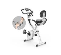 3 en 1 Vélo d'appartement Pliable - 8 Niveaux de Résistance Magnétique - Volant d'Inertie 2,5KG - écran LCD - Siège Réglable