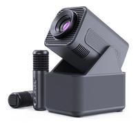 3 en 1 Vidéoprojecteur -1080P Full HD, WiFi 5G & Bluetooth, rotation 180°,Projecteur de chant avec microphone,,KTV de cinéma maison