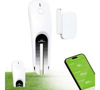 3 en 1 WiFi Testeur d'humidité du sol avec application, mesure l'humidité, la température, l'intensité lumineuse, irrigation intelligente pour jardin, serre, intérieur et extérieur, blanc (B)