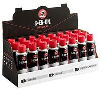 3-EN-UN - Original - Huile Tous Usages - Aérosol - Formule à base d'Huile Minérale - Contient un Agent Anticorrosion - Multifonction - Sans Silicone - Odeur de Citronelle - 200 ML - Carton de 24 Blanc 33235/10