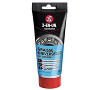 WD-40 Graisse universelle 3-EN-UN Technique au lithium – Forte adhérence – Tube 150g