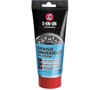 WD-40 Graisse universelle 3-EN-UN Technique au lithium – Forte adhérence – Tube 150g