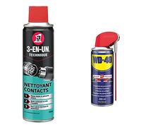 3-EN-UN Technique Nettoyant Contact Aérosol Action et séchage rapides Sans rinçage et sans résidus Compatible tous métaux, vinyles & WD-40 • Produit Multifonction • Spray Double Position