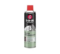 3-En-UN Technique • Super dégraissant • Aérosol • Rapide et puissant• Ne laisse aucune trace après le nettoyage • Sans solvant chloré • Compatible tous métaux, plastiques et caoutchoucs • 500ML