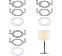 3 Ensemble De Base De Selle De Lampe En Métal Robuste Pour Lampes De Table Et De Sol Adaptateur De Bague De Collier De Support D'Abat Jour Base Filetée Convient À La Plupart Des Abat Jour