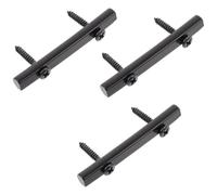 3 Ensembles Alliage de Zinc Baguette de Guitare Électrique, 45 MM Noire | Installation Rapide, Design Légèrement Courbé, pour Luthiers et Réglage, Fixation Derrière le Sillet