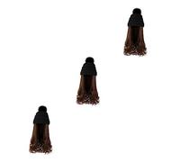 3 Ensembles bonnet de amovible diferencio bonnet chapeau vague chapeau de postiches longs ondulés chapeaux Chapeau d' perruques longues Beaupretty
