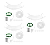 3 Ensembles Collecteur de Fuite D’eau en Plastique 50x60 CM | Drainage, Installation Simple, Réponse Rapide aux Fuites, Accessoires de Pose et Tuyau Inclus