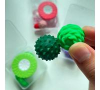 3 ensembles de kit anti-stress, comprenant un jouet à torsion, une pierre sensorielle tactile, une boule de bonbon (style aléatoire), fabriqué en matériau ABS, jouet anti-stress multifonction portable