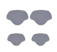 3 ensembles de trous dans le cordon autocollant, baskets arrière doublées d'anti-usure après les talons, semelles soins des pieds pour chaussures de sport(Bright gray)