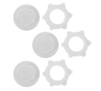 3 Ensembles Écrou de Fixation, ABS Blanc 3 CM | Capuchon Plastique Blanc, Montage sans Outil, pour Grilles et Réparations DIY à Maison