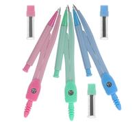 3 Ensembles Ensemble de Compas de Dessin en Métal | Outil Réglable pour Tracer des Formes Rondes Standards, Usage Scolaire, Lot de Sets de Pièces pour Étudiants