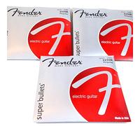 3 ensembles - Fender Super Balles en acier plaqué nickel 10-46 cordes pour guitare électrique Regular
