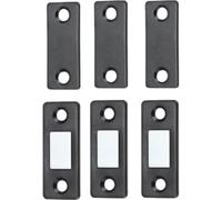 3 Ensembles Fermeture Magnétique Noire, Lot de Sets, Profil Fin | Acier au Manganèse, Force Aimantée Puissante, pour Tiroirs et Portes, Usage la Cuisine et Dressing