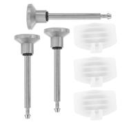 3 Ensembles Kit de Réparation Inverseur de Bec de Douche | Tiges, Joints et Clapets Inclus, Abs Gris Clair, pour Salles de Bain Familiales et Entretien Domestique