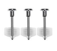 3 Ensembles Kit de Réparation pour Vanne de Dérivation de Bain | Tiges, Joints et Clapets ABS Argentés, pour Entretien Domestique, Compatible Plupart des Modèles Standard