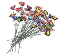 3 Ensembles Piquets De Décoratifs pour Jardin De Couleurs Aléatoires Ornements pour Pots De Fleurs Décoration Espace Extérieur Couleur Aléatoire 50 Pièces * 3