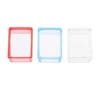 3 Ensembles Plaque de Tampon à Ongles Rectangulaire | Motifs Faciles à Prélever, Adapté aux Ongles Courbés, Usage Manicure
