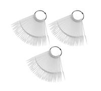 3 Ensembles Pointes D’ongles de Pratique en Éventail, Abs Fer