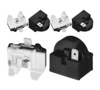 3 Ensembles Relais de Démarrage de Réfrigérateur Ptc Double | Protection Surcharge, Pièce de Rechange pour Compresseur, Usage Cuisine, Lot de Sets de Pièces