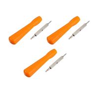 3 Ensembles Tournevis pour Sonnette Connectée Ring, T6 T15 | Acier au Chrome Vanadium, Trou Central, Orange, Léger, Rangement Facile, pour Réparation à Domicile