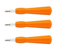 3 Ensembles Tournevis pour Sonnette Intelligente Ring T6 Outil | Acier au Chrome Vanadium, pour Démontage à Domicile, Léger, Orange, Compatible Vis Vidéo et Rangement Facile