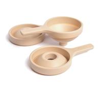 3 entonnoirs en silicone naturel | Pour jeux d’eau et de sable | Entonnoirs colorés pour enfants | Accessoires de jeu avec sable et eau | Convient dès 18 mois | Accessoires Tuff Tray