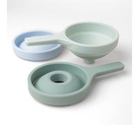 3 entonnoirs en silicone verts | Pour jeux d’eau et de sable | Entonnoirs colorés pour enfants | Accessoires de jeu avec sable et eau | Convient dès 18 mois | Accessoires Tuff Tray