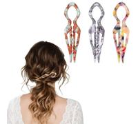 3 Épingles 3 Couleurs French Hair Clips Simple and Trendy U-Shaped Hairpin Épingle à Cheveux en Forme de U Sans Dommage Anti Bun Fork for Hair Accessories Women