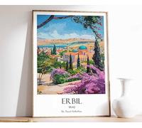 3 Erbil Print Erbil Travel Poster Middle East Travel Print Islamic Decor Gift for Muslim Iraq A Poster A3 - Décoration murale inspirante et motivante pour la vie quotidienne Citation encourageante de