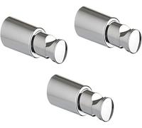 3 étagères de Support Mural pour radiateurs sèche-Serviettes et Tubes horizontaux, capacité de Charge jusqu'à 90 kg. Système Anti-décrochage avancé. Diamètre des Tubes de Ø15 à 28 mm - chromé