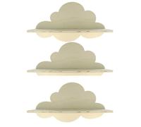 3 étagères en bois nuage 39 cm