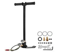 3 étapes PCP Pompe + Gauge de Pression 450 0psi Pneu à Billes Kayak Fusil Gonflable Pistolet d'air Remplissage Pompe Main Haute,Forte Adaptabilité(Zwart)