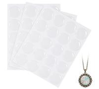 3 Feuilles Autocollant Résine Époxy Rond 25mm, Pet, Feuilles