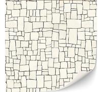 3 feuilles de carreaux de sol autocollants pour maisons de poupée à l'échelle 1/12 (bris de mosaïque)