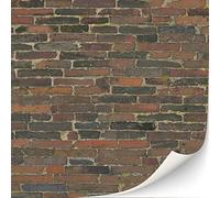 3 feuilles de revêtement mural autocollant imitation brique pour maisons de poupée à l'échelle 1:12 (mur de pierre vieilli)