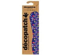 3 feuilles Décopatch - Bleu fleuri 813 NA G
