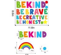 3 Feuilles Décorations murales DIY Anglais Inspirational Phrases Theme Boys Kids Room Wall Stickers Vinyl Removable Wall Art Decor for Home Kindergarten Nursery Decorations