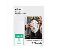Cricut Feuilles magnétiques imprimables A4 21 x 29,7 cm (3 pièces)