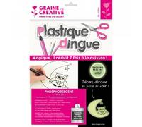Graine créative – Feuilles de plastique dingue 26×20 cm phosphorescentes – Set de 3 (DIY)