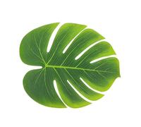 3 FEUILLES TROPICALES 29X35CM VERT