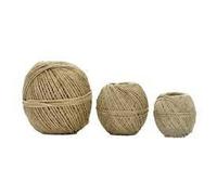 3 ficelles de chanvre de différentes épaisseurs (50 g, 100 g, 500 g)