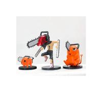 (3 figurines) 12 cm Chainsaw Man Pochita Figure Pochita Kawaii Anime Figures Chainsawman Denji Cute