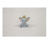 3 figurines résine éléphant couronne dorée 2cm - hobi res905cf Gris G