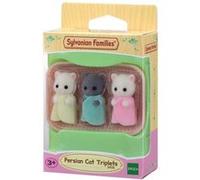 Sylvanian Families - Figurines Les triplés Chat Persan - 3 figurines - Rose